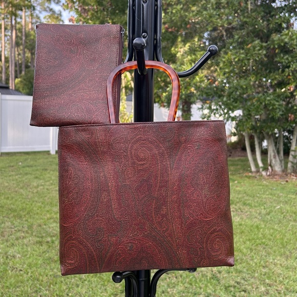 Etro Milano tote bag with matching pouch